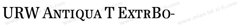 URW Antiqua T ExtrBo字体转换